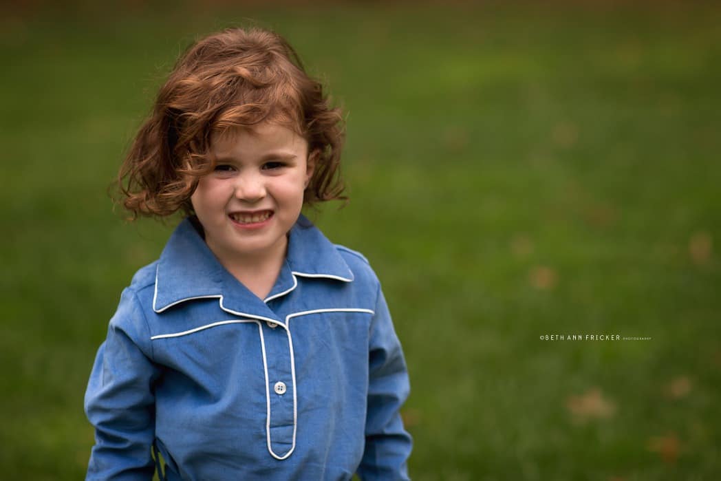 Toddler girl grinning Boston Family  Photographer