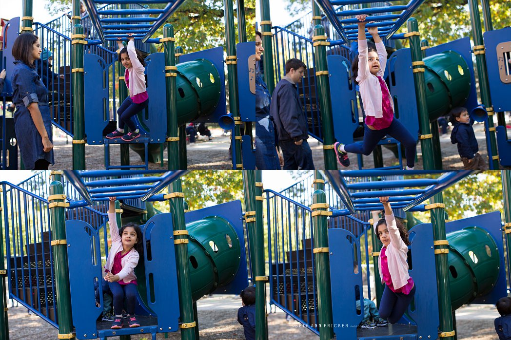 at the playground Brookline MA family photographer
