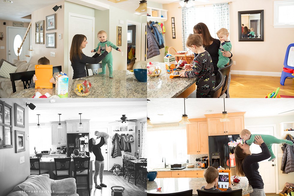 making pancakes with family boston family lifestyle photographer