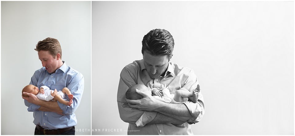 dad holding baby boston newborn lifestyle photographer