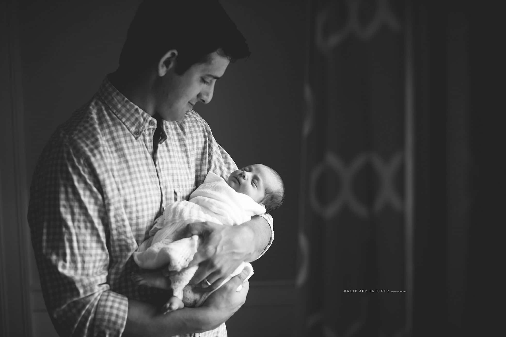 baby with dad newborn Newton MA Newborn Lifestyle Photographer