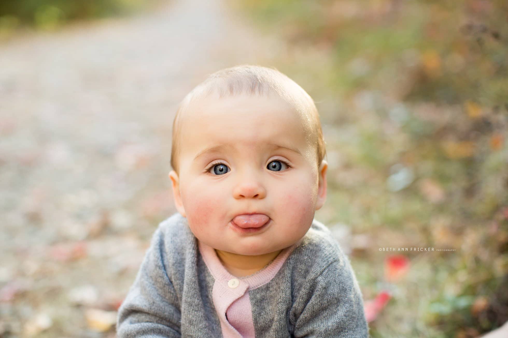 Baby Sticing Tongue out Wellesley Baby Photographer