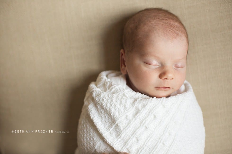 baby sleeping peacefully Wellesley Newborn photographer