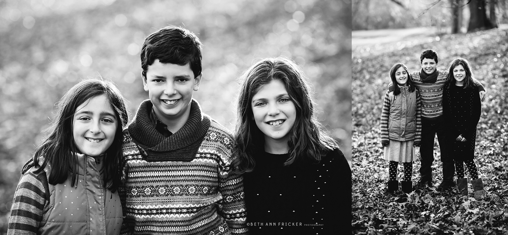 siblings posing together Arlington child photographer