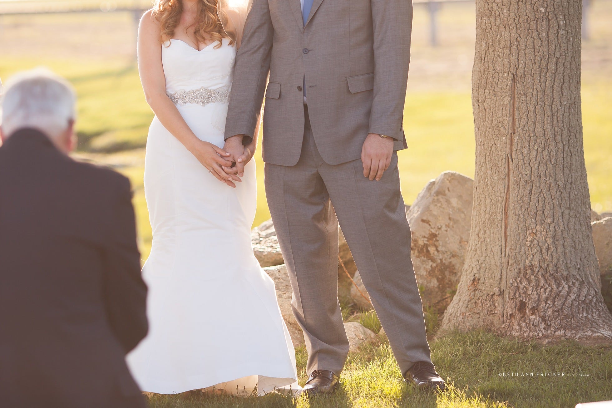 bride and groom holding hands Duxbury MA Wedding Photographer