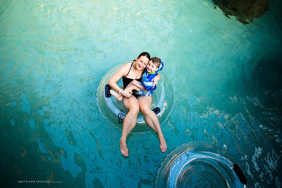 boy at indoor waterpark Boston Family Documentary Photographer
