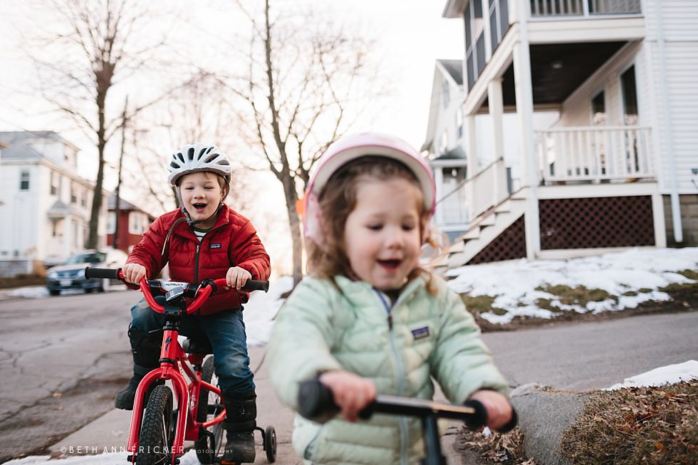bike riding boston Family photographer project 366