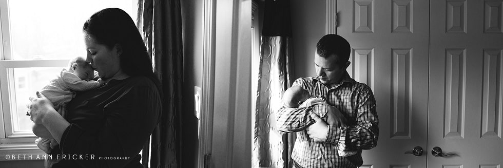 newborn with parents north shore newborn lifestyle photographer