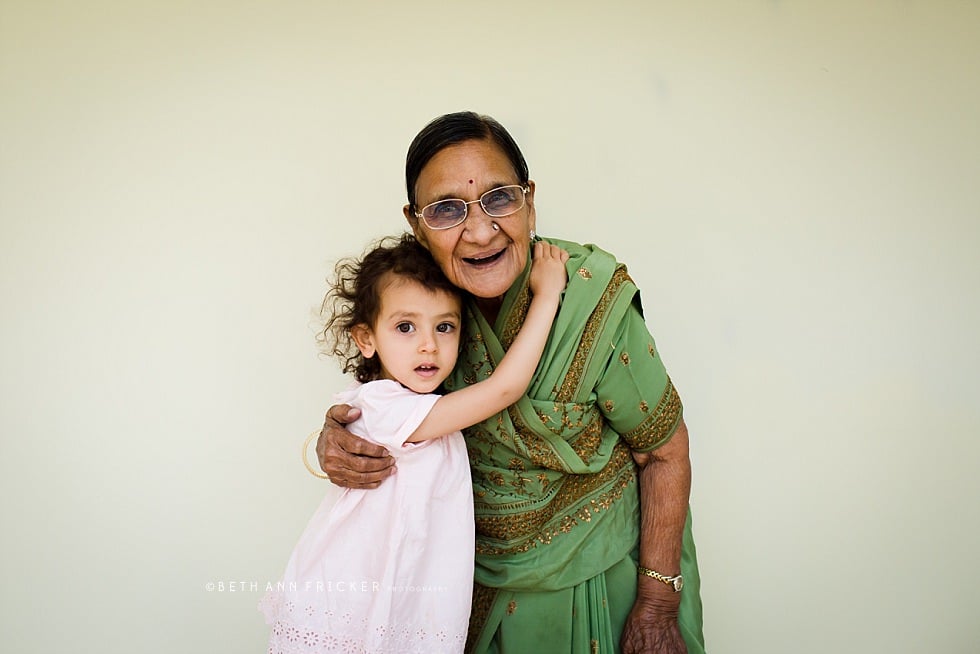 newborn daughter with great-grandmother Arlington MA newborn photographer