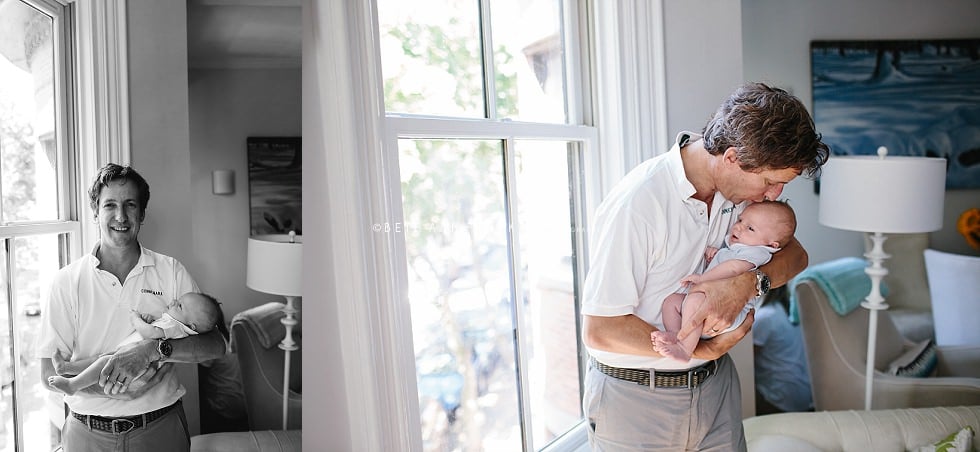 newborn baby boy with his dad boston newborn photographer