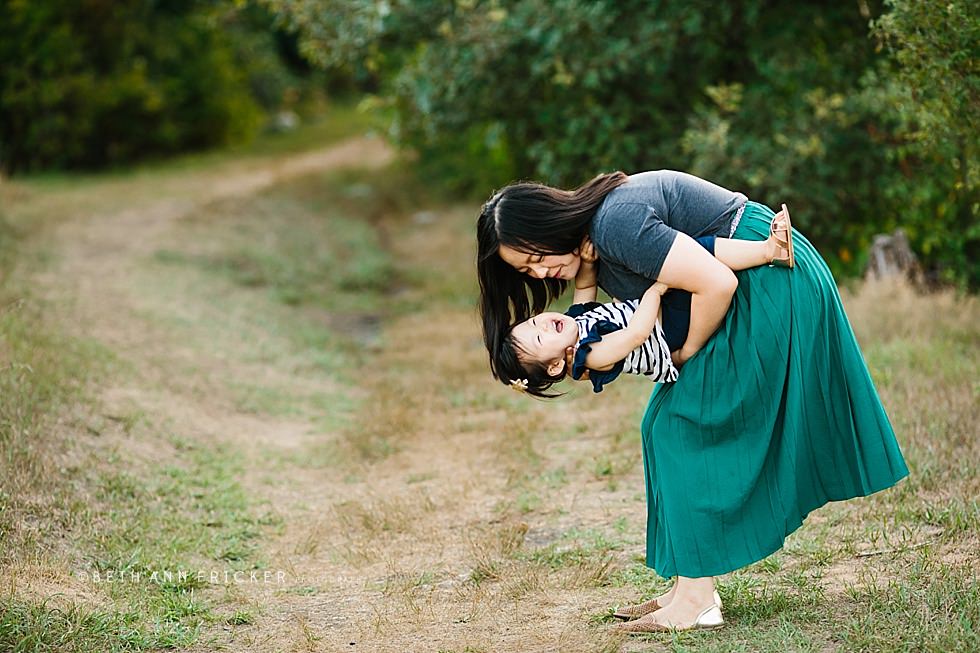adorable two year old girl with mom brookline ma family photographer