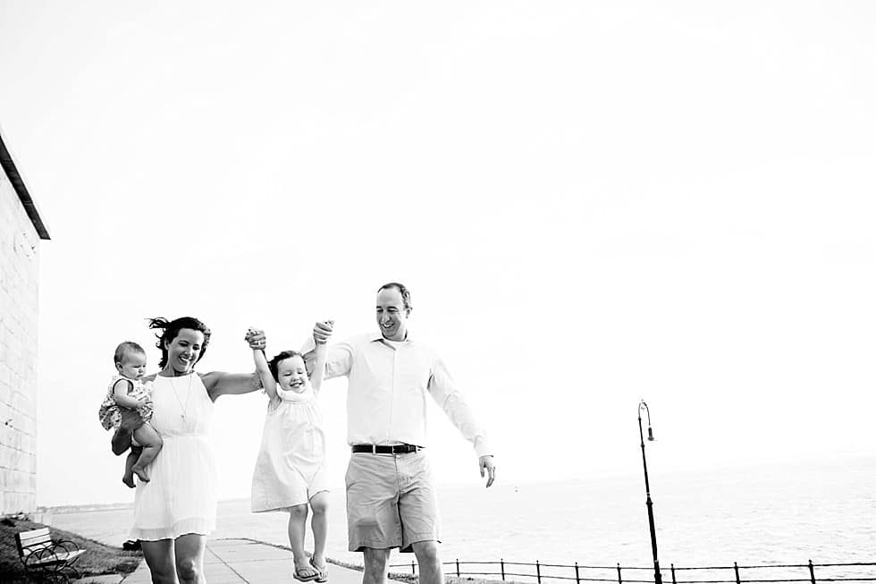 family together Boston family photographer Castle Island