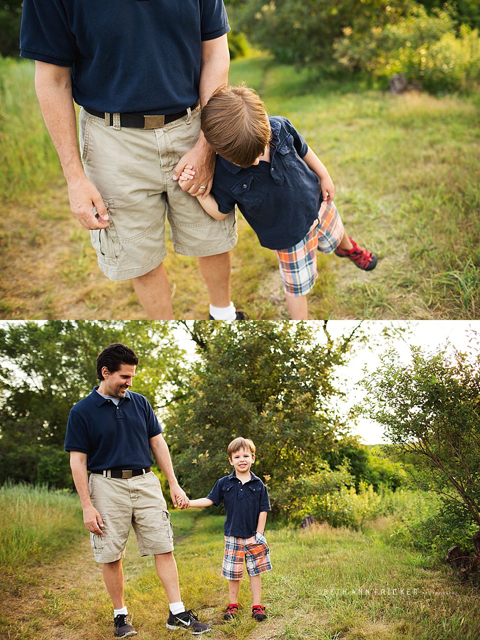dad and his son Boston Family Photographer