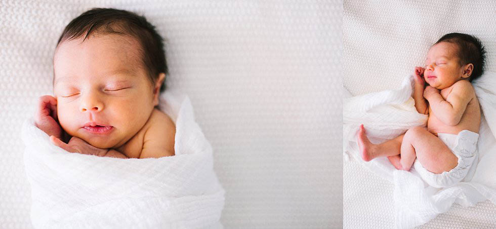 newborn baby girl in crib Boston Newborn PHotographer
