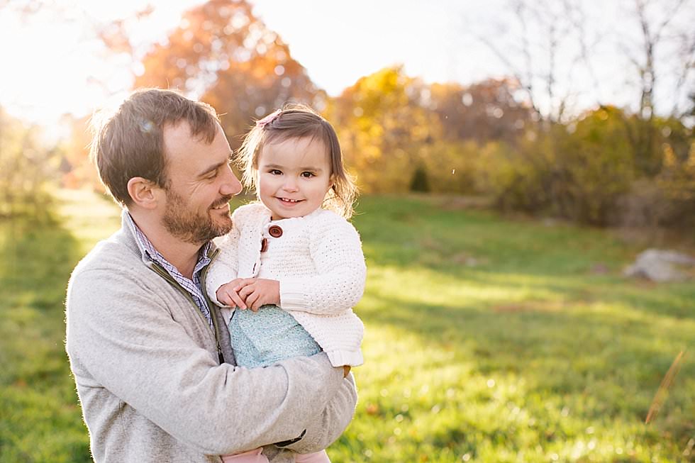 father and youngest daughter Boston family photographer