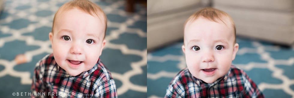 baby photo demonstrating different lighting techniques
