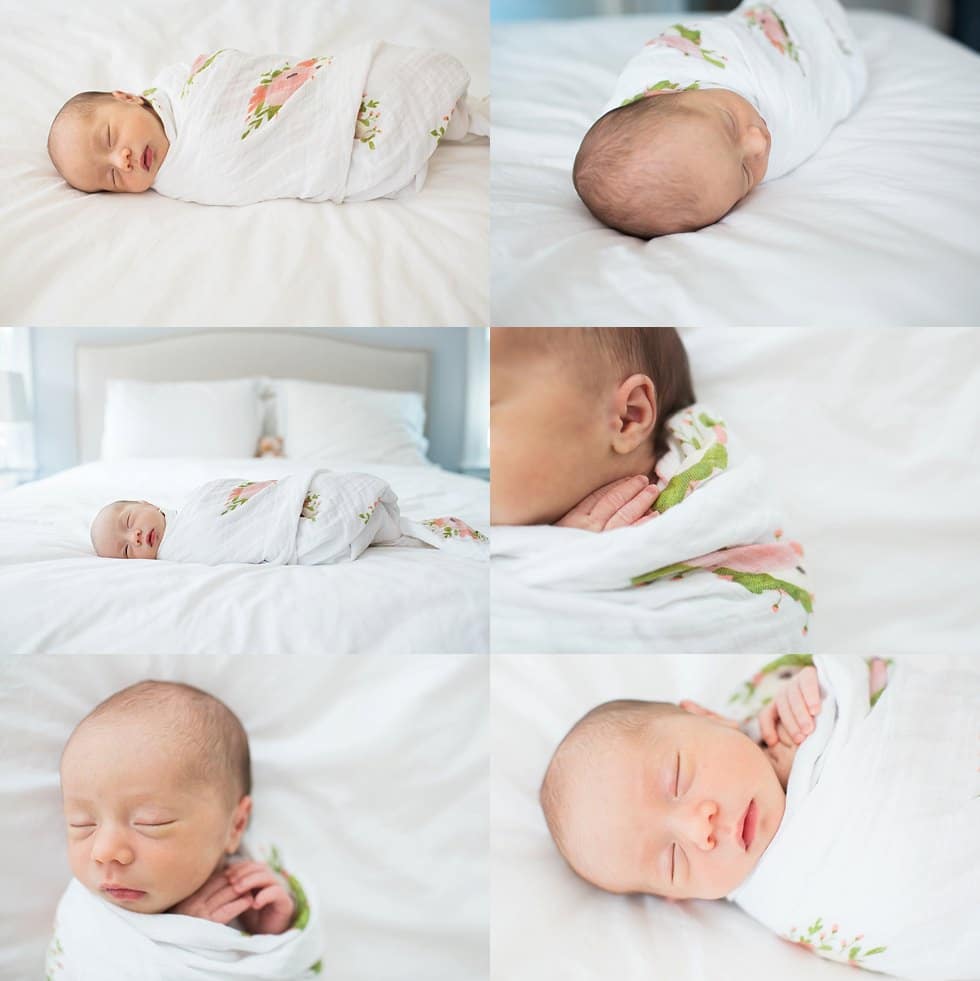 collage of guide to photographing your baby's first year