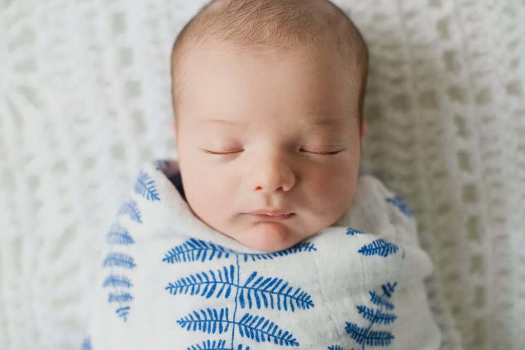 newborn's face Boston Baby photos