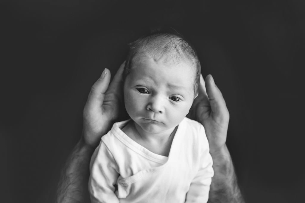 black and white baby photo boston newborn lifestyle photography