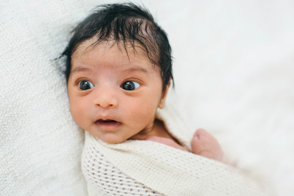 baby face Bedford Newborn Photographer