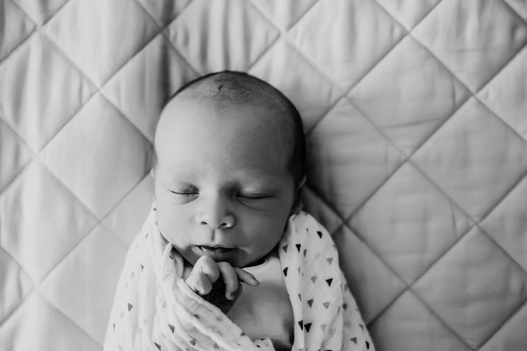 baby curled up Hingham newborn photographer