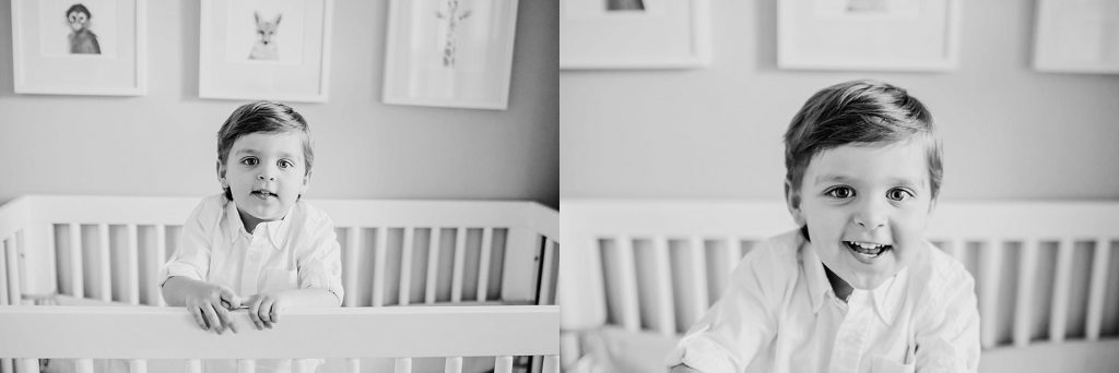 big brother in crib Medford newborn photographer