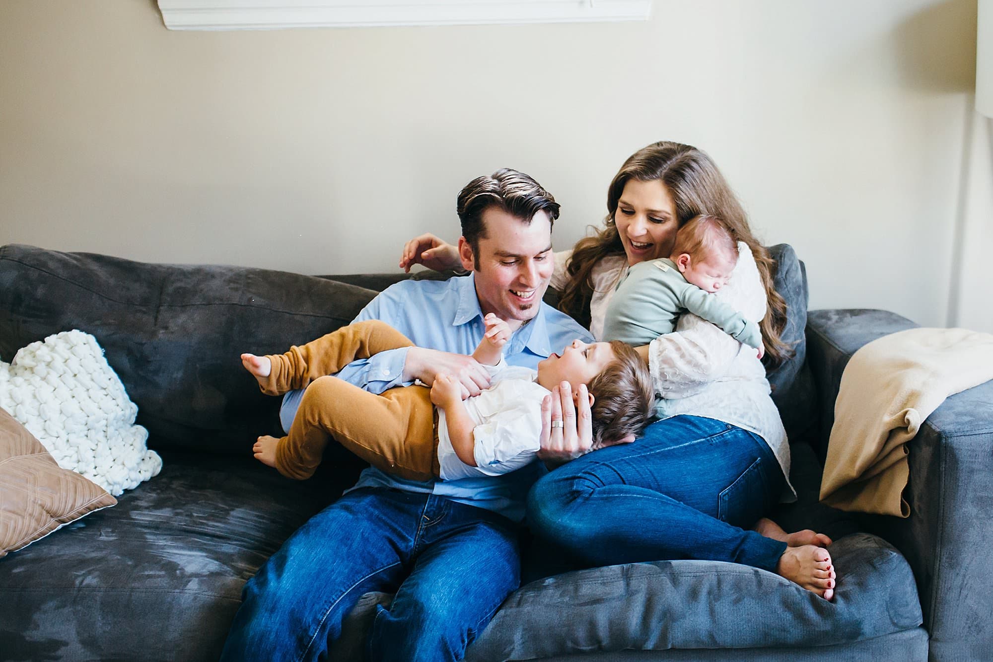 modern family portrait Medford newborn photography