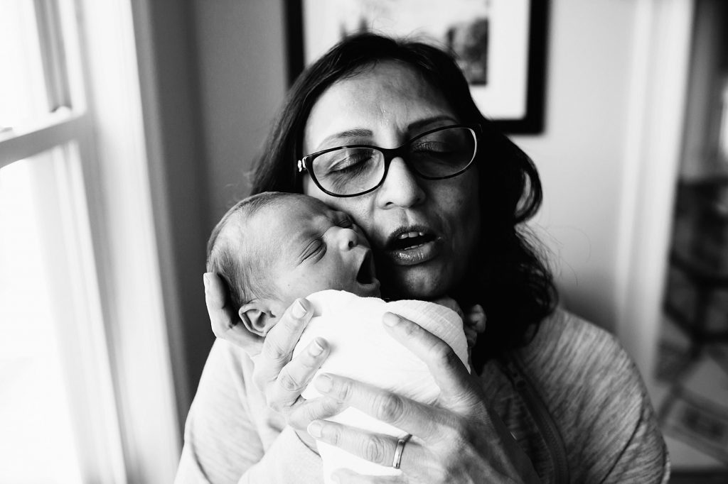 portrait of grandma and baby newborn photographer