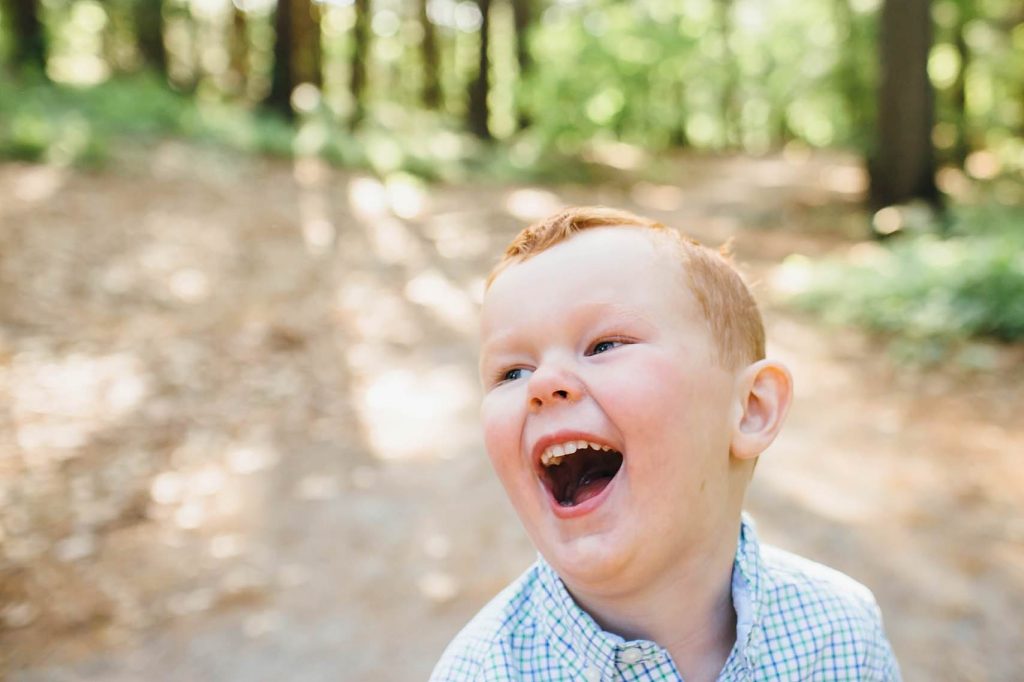 boy laughing Medford Family Photographer