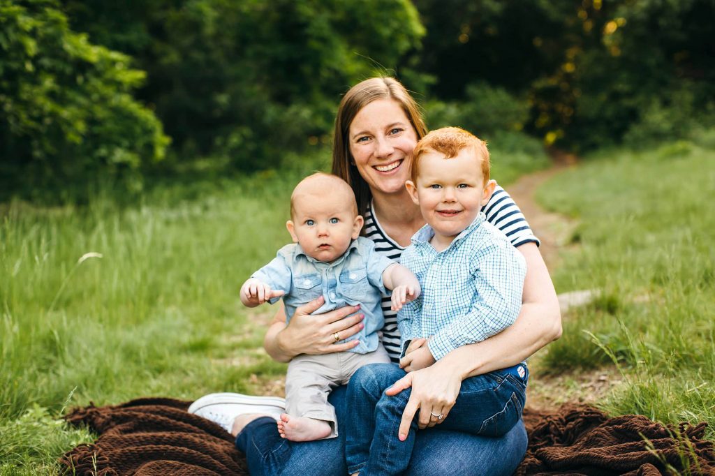 mom with boys Medford Family Photographer