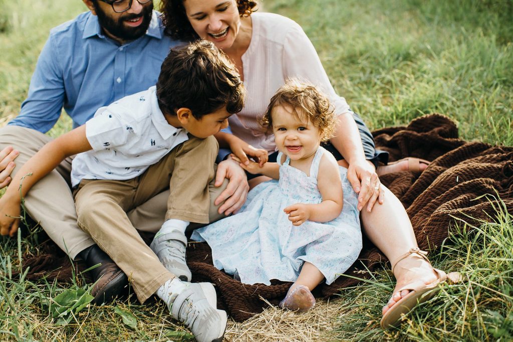 family sitting together Belmont Family Photographer