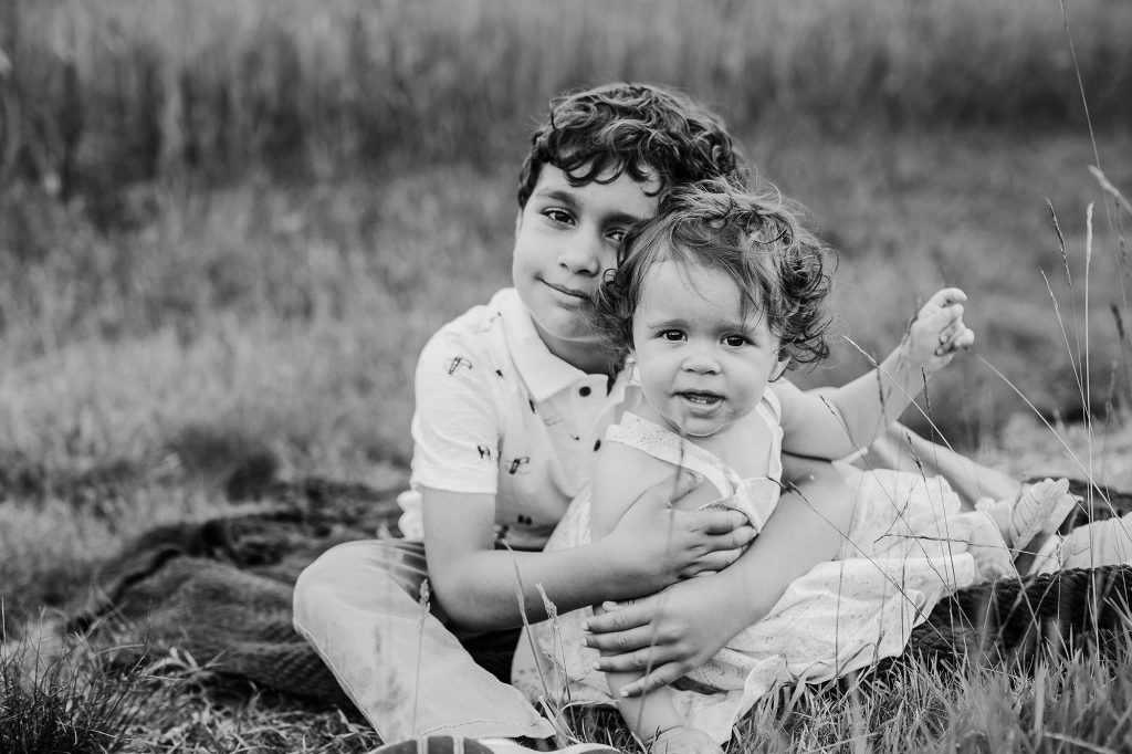 siblings holding hands Belmont Family Photographer