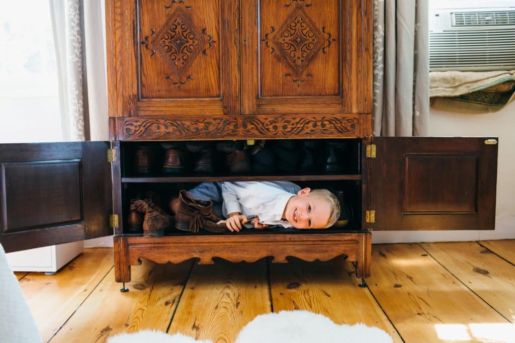 Playing hide and seek Concord newborn photographer