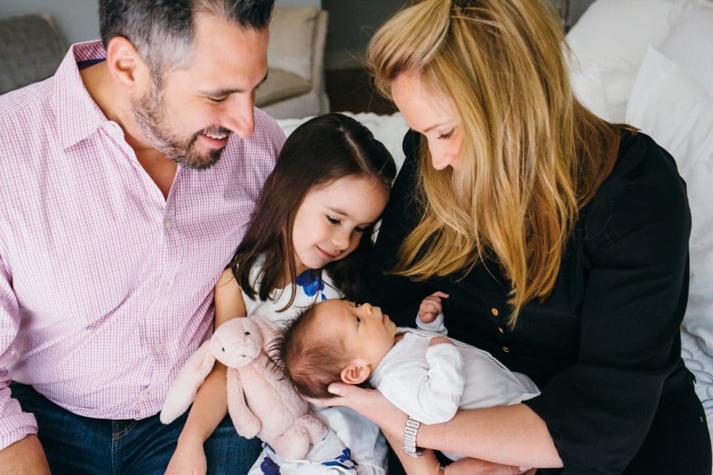 family with their kids Weston newborn photographer