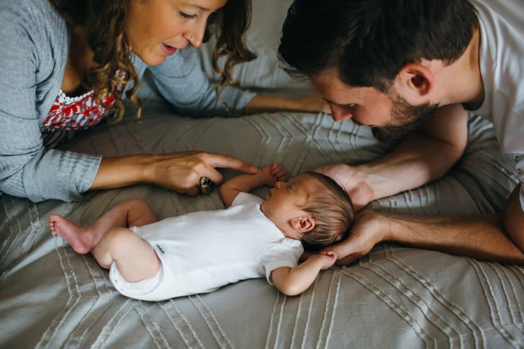 baby in parents' hands Belmont newbornn photo