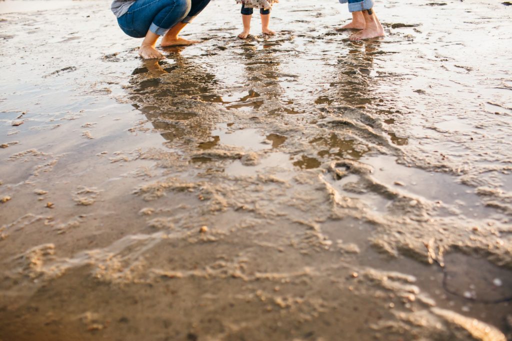 feet in the ocean South Shore Family photographer