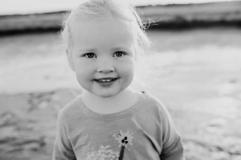 black and white portrait of child South Shore Family photographer