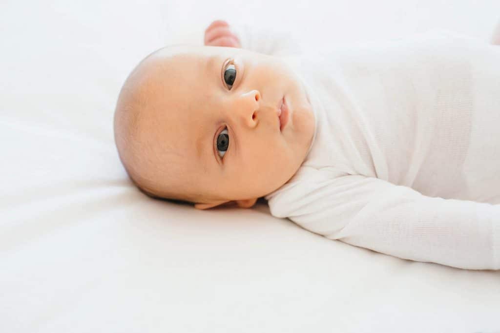 profile of baby Arlington Newborn photographer