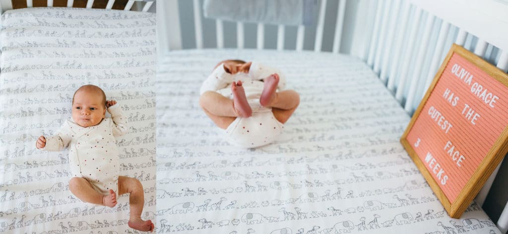 baby in crib dedham newborn photographer 