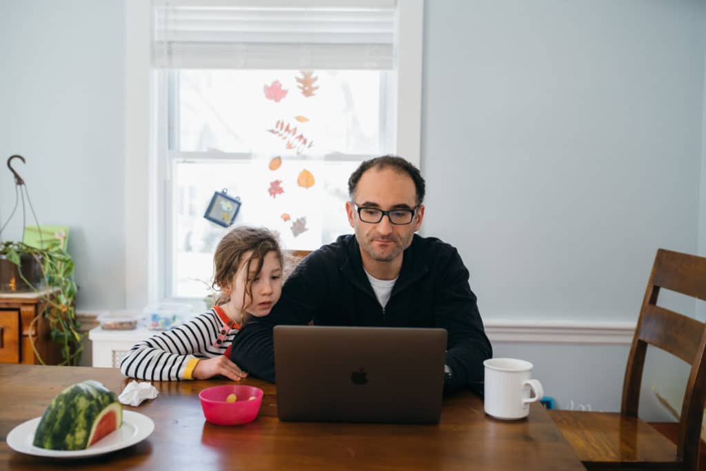 Working from home tips Boston family photographer