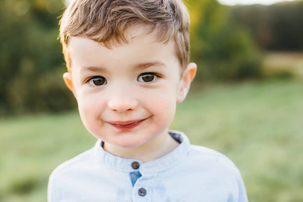 toddler smiling belmont family photographer