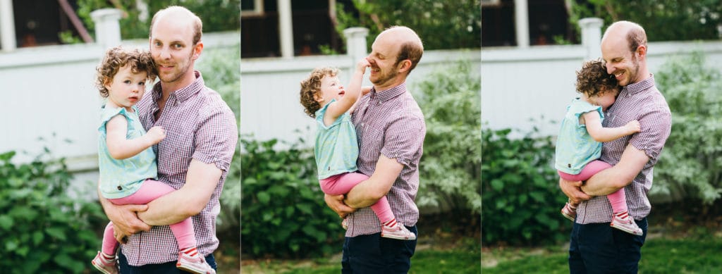funny dad sequence with daughter Boston family photos